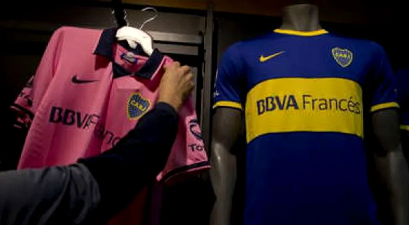 Boca Juniors a primit interdicție la folosirea tricourilor de rezervă de culoare roz! Federația a anunțat că va da amenzi