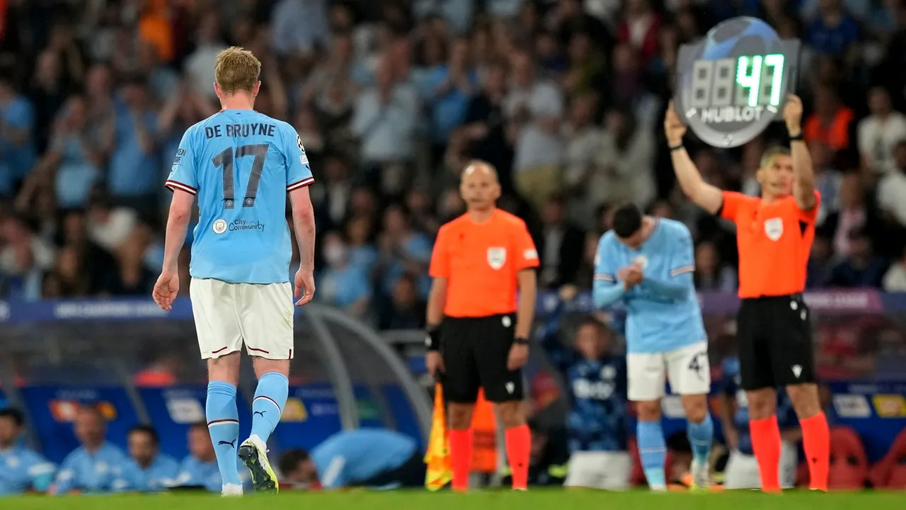 Momentul în care lui Pep Guardiola i-a căzut cerul în cap: ce a fost obligat să facă în minutul 35 al finalei Ligii Campionilor dintre Manchester City și Inter Milano! Lui Haaland nu îi venea să creadă că blestemul i-a lovit din nou pe „cetățeni”