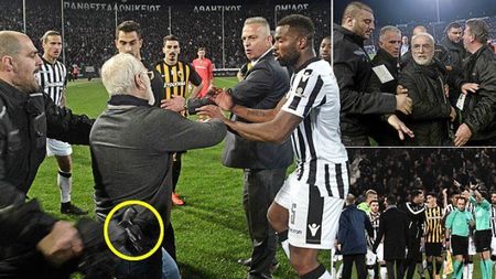 Patronul lui PAOK riscă să intre după gratii. Mandatul de arestare a fost deja emis. Cum a intrat cu pistolul pe teren: "Purta arma în mod legal" | FOTO