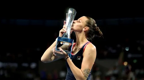 VIDEO | Gest incredibil făcut de Karolina Pliskova. A câștigat primul trofeu al sezonului, dar a lăsat totul pe plan secund