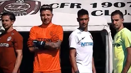 CFR Cluj, în haine noi pentru Liga Campionilor! Cristi Bălgrădean, vedetă în clipul de prezentare a noului echipament | VIDEO