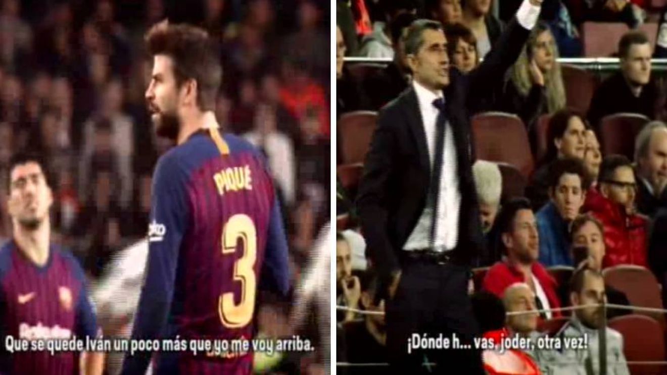 FOTO | Nervi întinși la maximum la Barcelona! Dialog aprins între Pique și Valverde, în timpul partidei Barcelona - Betis: "Unde naiba de duci din nou?"
