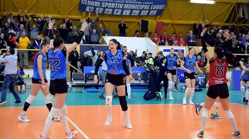 Lugojul, un colț de Europa! CSM s-a calificat pentru prima dată în istorie în semifinalele Cupei Challenge la volei