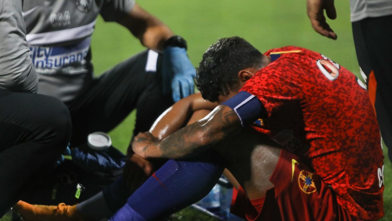 Florinel Coman, accidentare groaznică în Backa Topola - FCSB! A început să plângă pe teren | FOTO