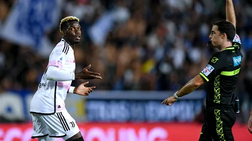 Cutremur în Serie A! Paul Pogba a primit o suspendare uriașă pentru dopaj și își poate încheia cariera