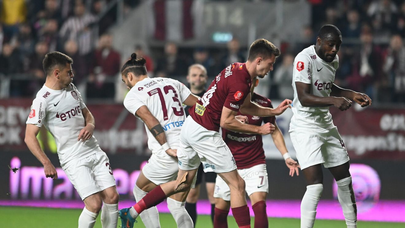 Rapid București - CFR Cluj 2-1, în etapa a 16-a din Superliga. Giuleștenii câștigă derby-ul printr-un penalty acordat gratuit