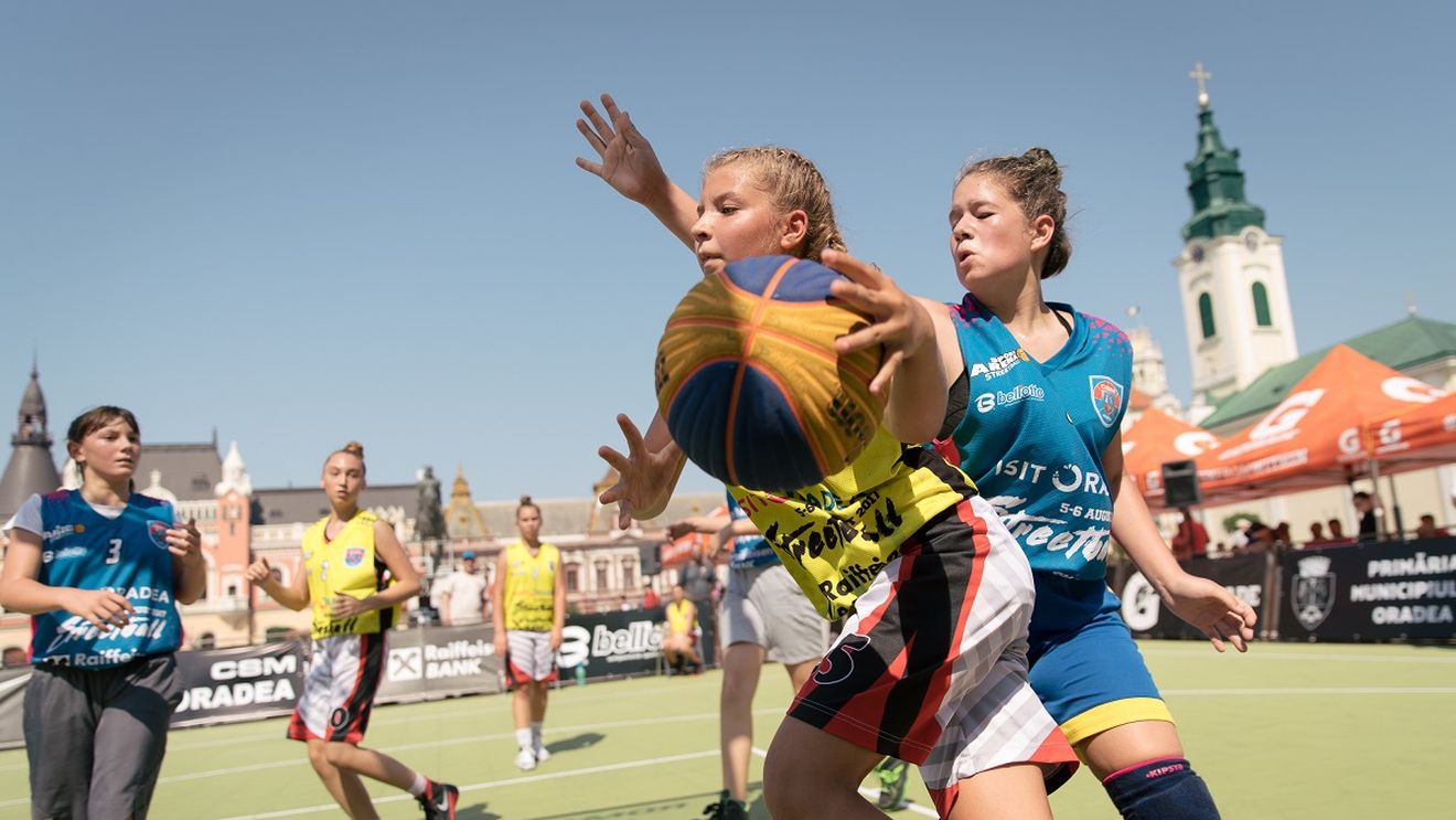 Cod roșu de baschet 3x3: un fost star al echipei locale a câștigat Visit Oradea Streetball. Dansul miresei, mutat pe terenul de baschet | FOTO INEDIT
