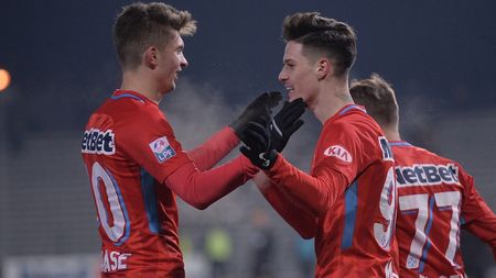 Gemenii golului! Cu Man și Tănase în mare formă, FCSB învinge cu 2-1 pe Gaz Metan. Meci spectaculos, cu ocazii mari și două eliminări