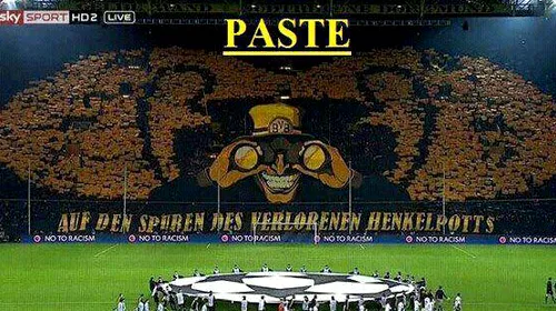 Fanii Milanului au TURBAT când au văzut coregrafia „inventată” de nemți pentru Borussia – Malaga!** „E copy-paste!” FOTO Iată ‘originalul’: