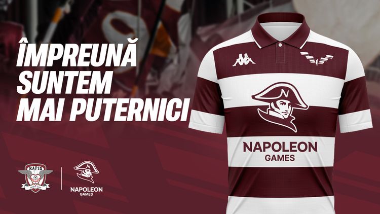 ADVERTORIAL. Napoleon Games devine partenerul principal al FC Rapid București