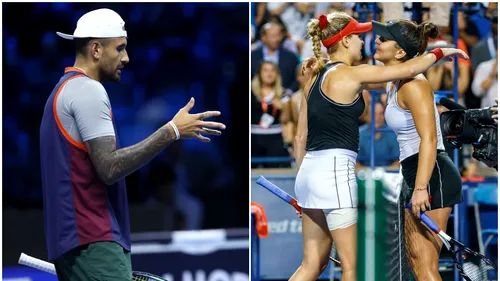 S-a jucat cel mai inedit meci de tenis la dublu-mixt: Bianca Andreescu / Nick Kyrgios - Eugenie Bouchard / Holger Rune! Cine a câștigat în prima zi la World Tennis League | VIDEO