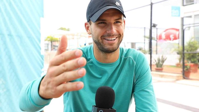"Haide, omule!" De două lucruri nu poate scăpa Grigor Dimitrov: de porecla "Baby Fed" și de "fantoma" Șarapovei. Reacție de milioane a bulgarului la Turneul Campionilor, când a auzit numele rusoaicei | VIDEO 