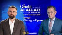 „Ai Aflat! cu Ionuț Cristache” începe joi, 14 mai, de la ora 15.00, live pe Gândul. Invitat: Gheorghe Piperea