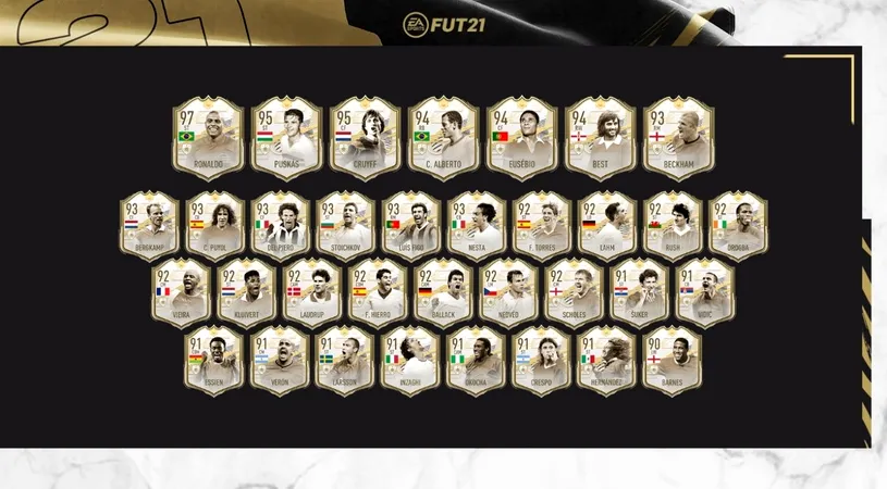 A fost introdus primul set de carduri Prime Icon Moments în FIFA 21! Lista completă de jucători