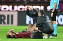 Mohammed Kamara s-a rupt în meciul CFR Cluj – Paksi și diagnosticul e horror. Cât lipsește de pe teren