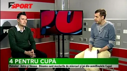 VIDEO ProSport Raport: Ștucan și Costeiu au discutat despre revenirea lui Chiricheș și au prefațat confruntările din semifinalele Cupei