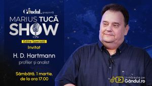 Marius Tucă Show - Ediţie Specială - începe sâmbătă, 1 martie, de la ora 17.00, live pe Gândul. Invitat: HD Hartmann