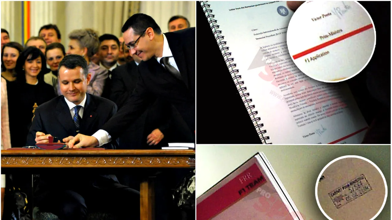 Dovada că Victor Ponta a mințit în cazul Forza Rossa. În noiembrie a spus că nu a semnat acte din dosarul echipei românești de Formula 1, ProSport dovedește contrariul: actul 5/587 din 5 februarie 2014 | VIDEO