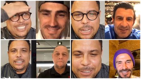 Dialog fabulos la miez de noapte! Ronaldo i-a reunit pe Roberto Carlos, Luis Figo, David Beckham, Christian Vieri și Iker Casillas
