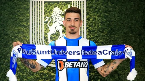 Universitatea Craiova a anunţat oficial transferul lui Sergiu Hanca. Pe ce perioadă a semnat fostul dinamovist