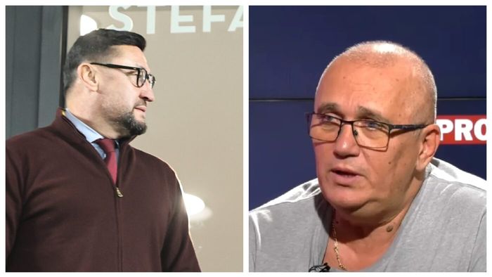 Considerat stelist, comentatorul Emil Grădinescu a fost atacat de Viorel Moldovan, după faza penalty-ului refuzat Rapidului cu U Cluj