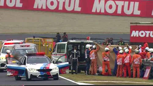 Alex de Angelis, implicat într-un accident teribil pe circuitul din Japonia! Pilotul din San Marino a fost transportat la spital cu elicopterul