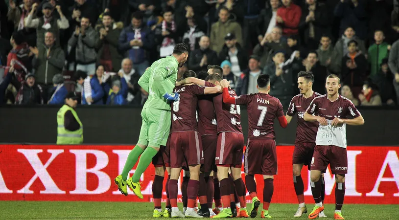 CRONICĂ‚ | LIBER LA VISAT. Clujenii și-au câștigat dreptul de a juca în play-off, după 1-0 cu Viitorul. CFR e la doar 4 puncte de lider