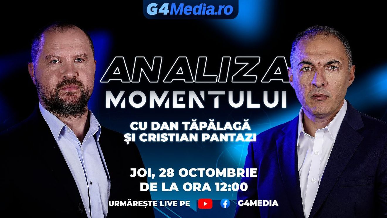Analiza Momentului: Dan Tăpălagă și Cristian Pantazi discută LIVE de la ora 12.00 despre relația PSD-Luca Niculescu, reforma teritorială cerută de Sorin Grindeanu și situația economică
