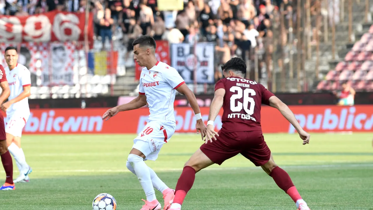 Reacția amară a lui Cîrjan, după ce a marcat primul său gol în CFR Cluj - Dinamo 3-2