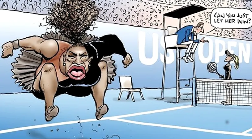 Rasism? Caricatura Serenei Williams a fost analizată sub lupă: australienii au anunțat verdictul unei anchete de proporții 