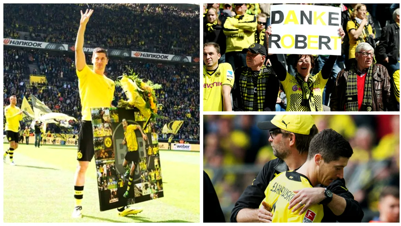 Despărțire emoționanță. FOTO - Lewandowski și-a luat rămas bun de la fanii Borussiei Dortmund
