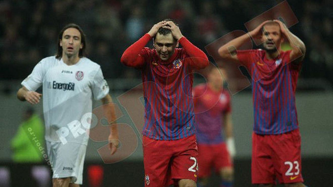 Salvați de "papanași"!** Steaua - CFR 1-1! M. Costea, gol senzațional din "foarfecă"! "Feroviarii" au jucat în "9" în ultimele min.