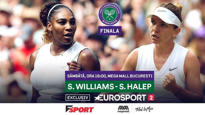 O legendă a tenisului a prefațat finala Wimbledon 2019, Simona Halep - Serena Williams: "Dacă o miști de două ori, nu mai ajunge la minge"