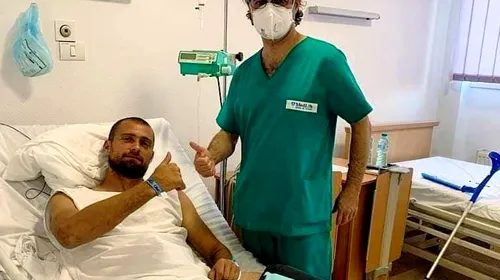 Gabi Tamaș s-a operat! Prima imagine cu fotbalistul, după intervenția chirurgicală