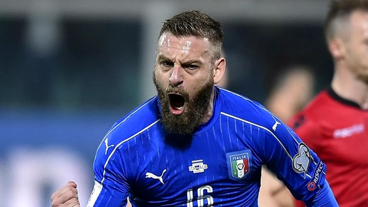 Lecția lui De Rossi, în cel mai greu moment din istoria recentă a Italiei. Gestul făcut imediat după coșmarul cu Suedia îl pune pe 