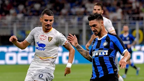 Debut nefericit pentru Romario Benzar în Serie A. VIDEO | Lecce a fost spulberată de Inter. Lukaku a înscris de la primul meci