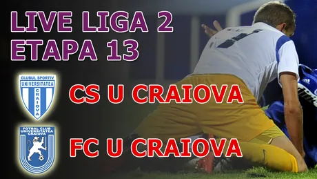 CS U Craiova - FC U Craiova 0-0!** Doar tribunele au încântat, pe teren aproape s-a dormit
