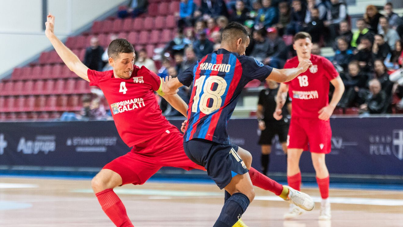 Campioana României a marcat două goluri titratei FC Barcelona! Burdujel și Crișan au înscris pentru United Galați