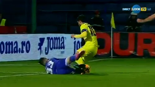 Penalty clar la Tănase. FOTO | Gafă uriașă a brigăzii centralului Istvan Kovacs la meciul ASA Târgu Mureș – Steaua