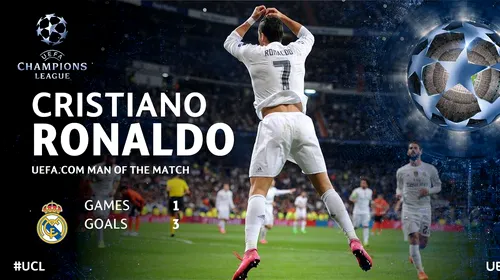 Mesajul lui Cristiano Ronaldo după hat-trick-ul reușit cu Șahtiorul lui Lucescu. Trei recorduri stabilite de CR7 aseară