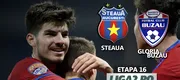 Steaua – Gloria Buzău se joacă de la ora 15:00, în Ghencea. ”Militarii” au nevoie de cel puțin un punct pentru a fi campioni de iarnă în Liga 2