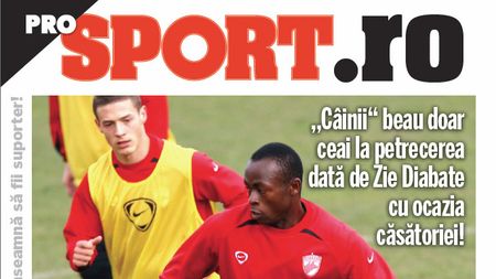 "Câinii" schimbă "tactica": au dat-o pe ceai! :)** Fără alcool la nunta lui Diabate!