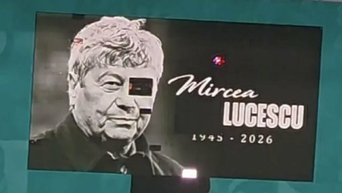 Ne-am făcut de râs în toată Europa. A venit reacția când au văzut imaginea cu Mircea Lucescu pe cubul de la Arena Națională