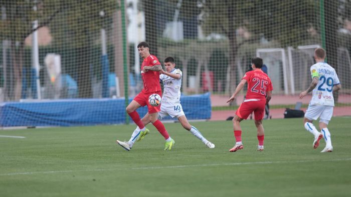 „Bravo, Micu! Când ai dat la poartă, ai dat gol”. David Miculescu, gol spectaculos în FCSB - Dinamo Kiev, chiar sub ochii selecționerului Lucescu