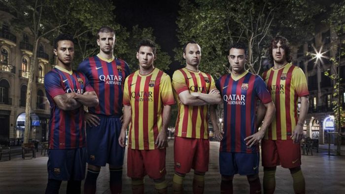 Catalani și pe tricou! Barcelona are un echipament inspirat de steagul provinciei!