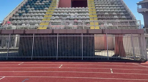 Stadionul ciudat pe care joacă Universitatea Craiova în Conference League cu Vllaznia Shkoder! Cum arată arena „Loro Borici” și ce locuri le-au fost alocate oltenilor | FOTO