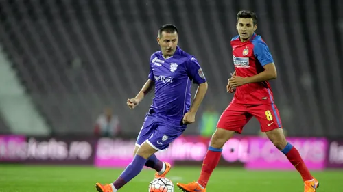  ACS Poli - Steaua 1-0. Echipa lui Rădoi, învinsă de golul superb al lui Hernandez. Trei victorii consecutive pentru Florin Marin în fața roș-albaștrilor
