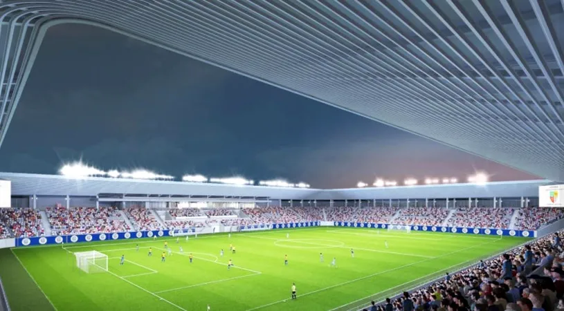 Se construiește un stadion de 40.000.000 de euro în România într-un oraș care are echipă doar în Liga 3! „Va fi de patru stele UEFA”