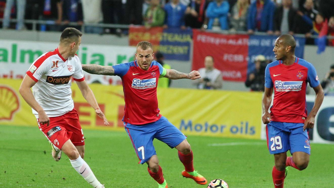 Stângul care ucide speranțe! Denis Alibec e omul meciului în FCSB - Dinamo 2-1, după o partidă care îngroapă echipa lui Contra în subsolul playoff-ului. FCSB egalează Viitorul