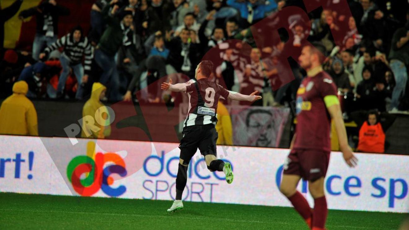 "Furtună" la Cluj: CFR - "U" 1-2. Universitatea își învinge marea rivală după 42 de ani